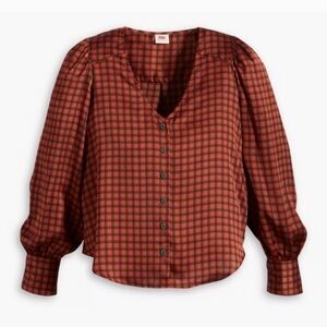 NWT Levi’s Orange And Black Blouse